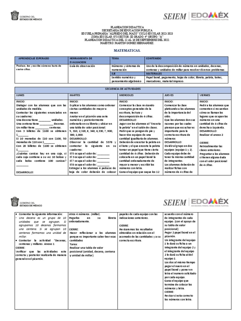 Planeacion Diagnostica | PDF | Educación primaria | Lingüística