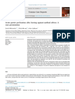 Acute Gastric Perforation After Leaving Against Medical Advice