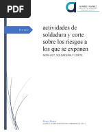 MOM-027 Actividades de Soldadura y Corte Sobre Los Riesgos A Los Que Se Exponen