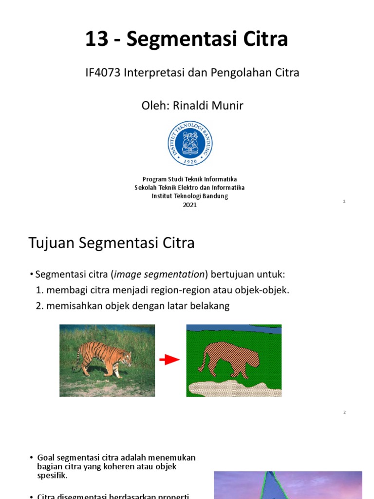 13 Segmentasi Citra 2021 | PDF