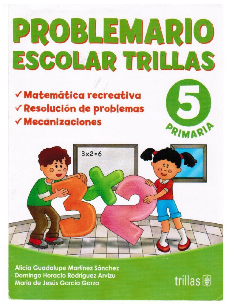 PROBLEMARIO ESCOLAR Quinto Grado PDF