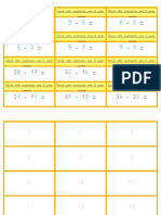 Ce2 Calcul Ceinture Jaune Cartes Soustractions en Ligne Blog