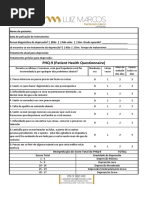 Teste SRQ-20: Avaliação de Sofrimento Mental | PDF