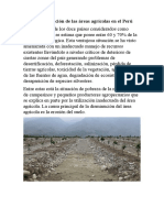 La Disminución de Las Áreas Agrícolas en El Perú