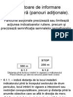 Indicatoare de Informare Suplimentară (Panouri Adiţionale)