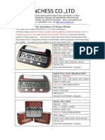 Chessclocks Price List