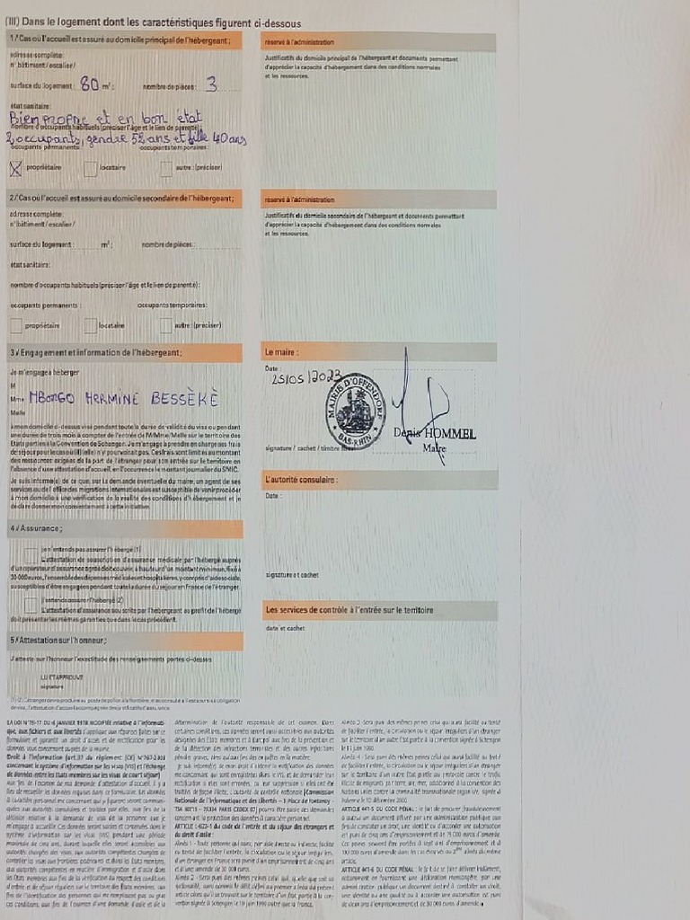 Demande de Visa Cameroun | PDF