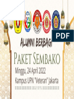 Stiker Alumni Berbagi Paket Sembako