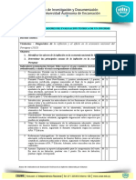 ANEXO 34. Indicadores de Evaluación Teórica de Un Informe - Cidunae