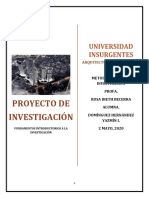 Proyecto de Investigación Rehabilitacion de La CDMX