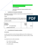 Constitution Et Affectation Du Résultat