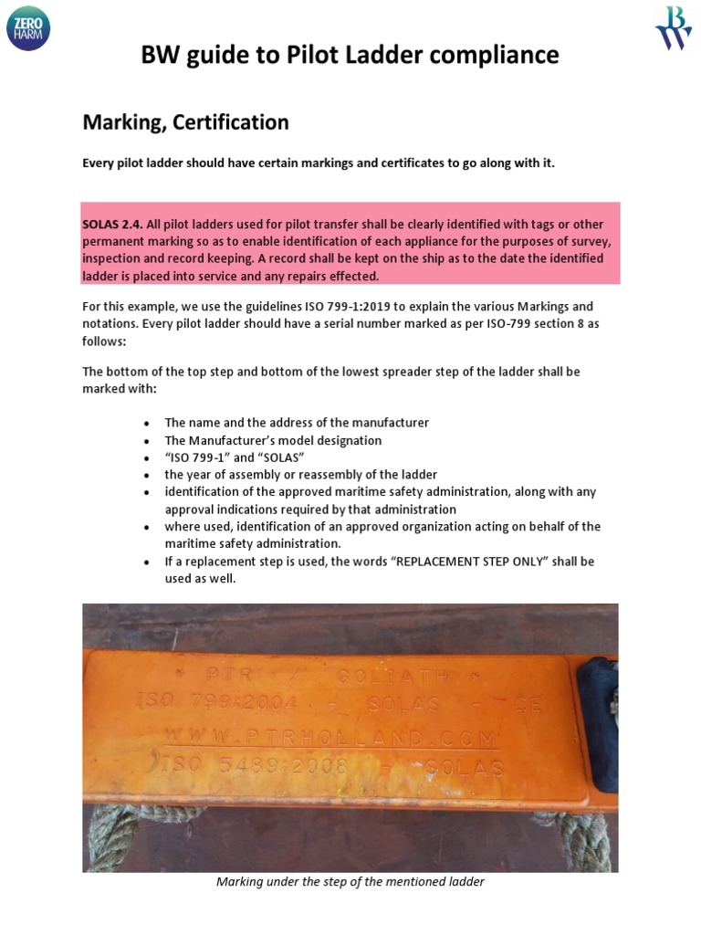 Pilot Ladder Compliance Guide | PDF | Computers