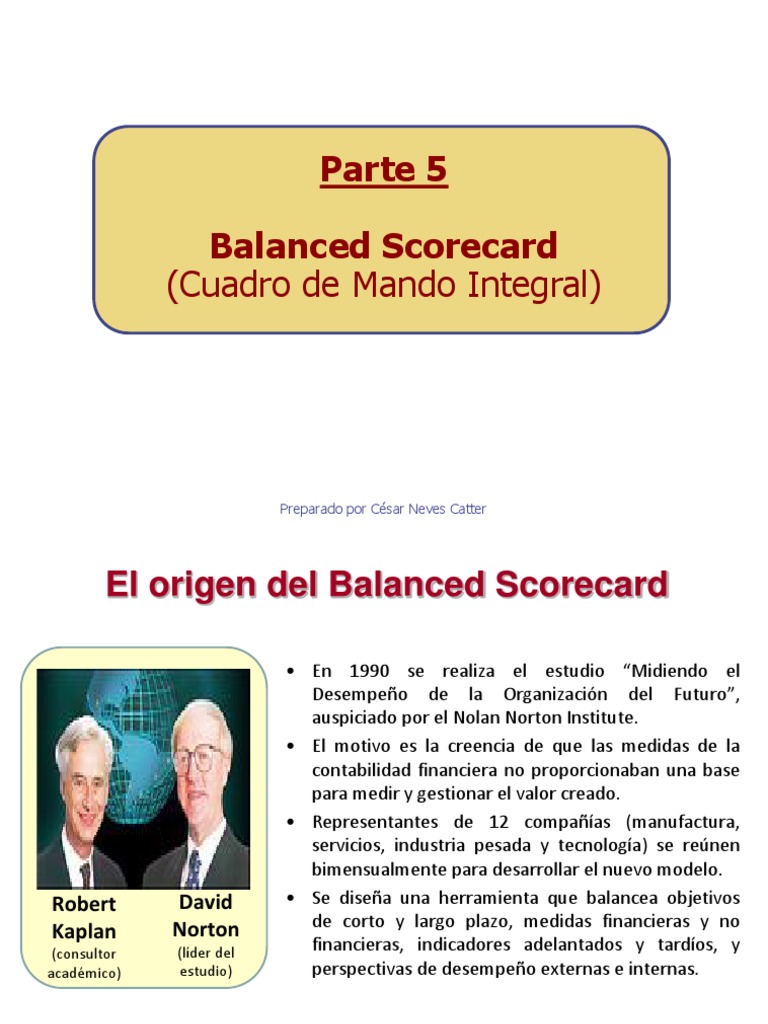05 - Uso Del Balanced Scorecard | PDF | Calidad (comercial) | Negocios ...