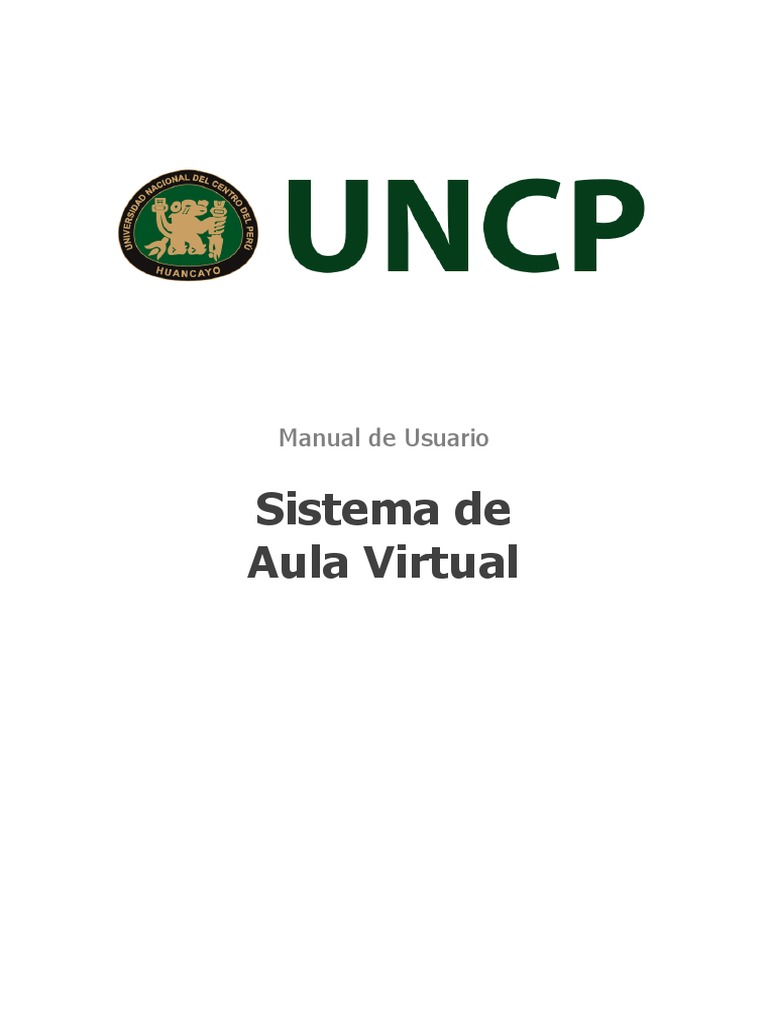 Manual de Usuario Aula Virtual Alumno | PDF | Contraseña | Ventana ...