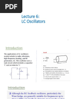 Lecture 6 - LC Oscillators