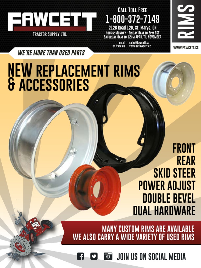 Fawcett Tractor Rims Catalog 2016 PDF