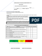 Lista de Cotejo para Texto Argumentativo 1