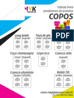 Tabela para Produtores de Eventos Cmyk Impressos