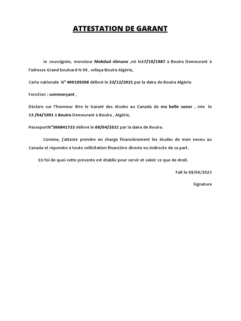 comment etre garant d'un locataire