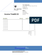 Medical Template Invoice Word 1