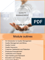 Quality Management ME414