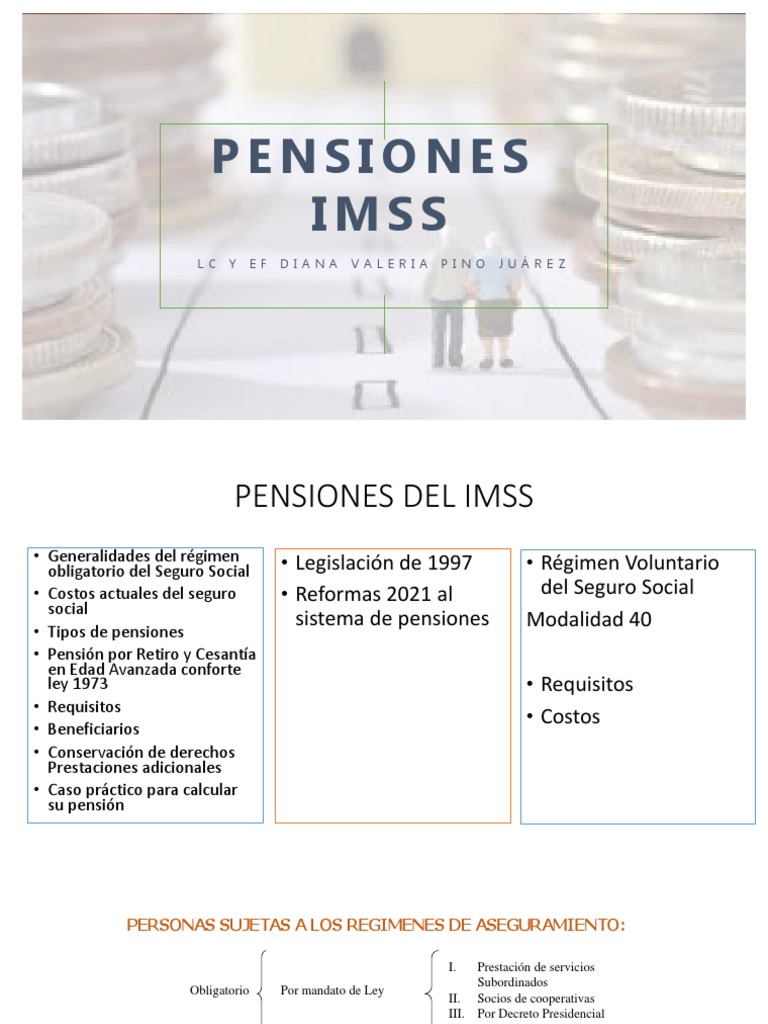 Taller de Pensiones IMSS - Marzo 2021 | Descargar gratis PDF | Pensión ...