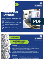 Curso ONLINE de Diseño de Moldes Con Inventor Mayo 2023