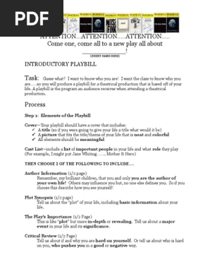 Playbill_Project