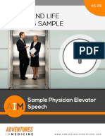Physician Elevator Pitch Examples