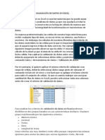 Validación de Datos en Excel