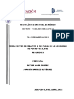 Resumenes Taller de Investigación Ii