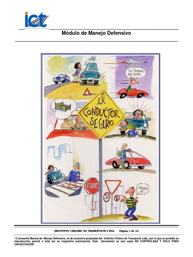 Manual de Manejo Defensivo en Transporte | PDF
