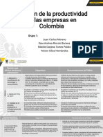 Productividad en Empresas de Colombia - Grupo 1