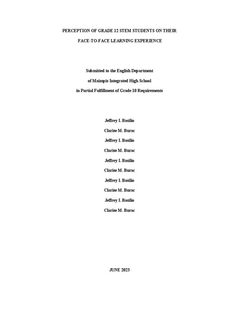 Research Chapter 1 Template | PDF | Science, Technology, Engineering ...