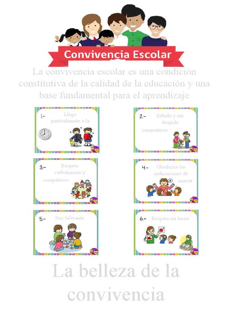 Ficha de La Buena Convivencia en El Aula | PDF