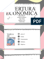 Apertura Económica..