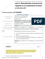 Examen - (AAB02) Cuestionario 2 - Retroalimente El Proceso de Aprendizaje, Participando en El Cuestionario en Línea - Unidad 8, Literales - 8.3, 8.4 y 8.5