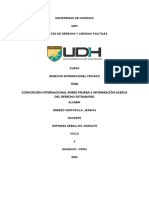 Convención Internacional Sobre Prueba e Información Acerca Del Derecho Extranjero