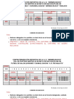 Rol de Partidos 30 de Mayo