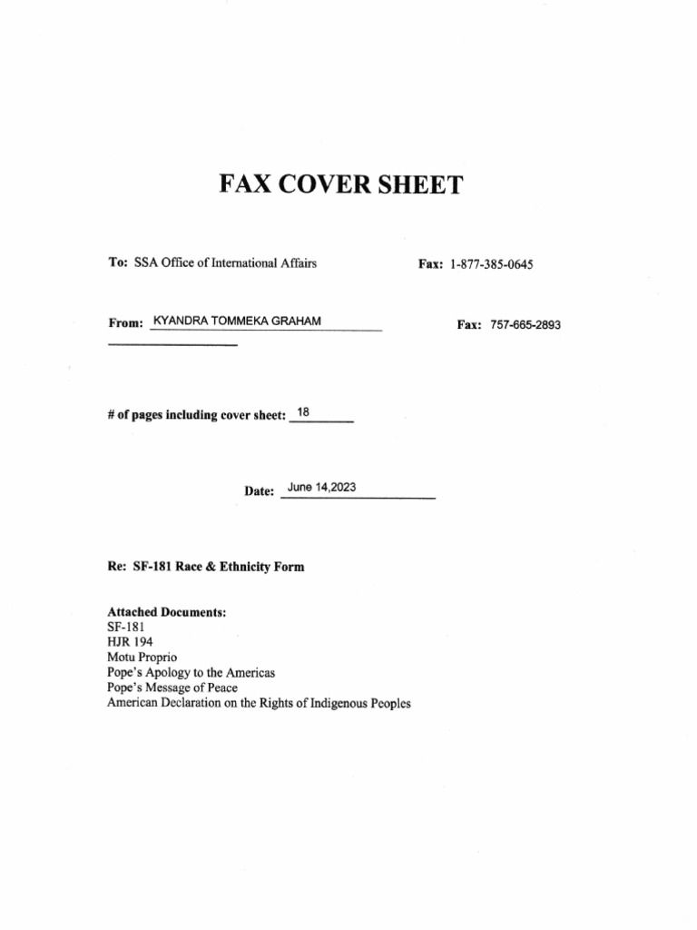 SF-181 Indigenous Status Submission Guide | PDF | Pope Francis | Social ...
