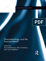 Sara Heinämaa, Mirja Hartimo, Timo Miettinen - Phenomenology and the Transcendental