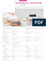JPD-600P Fetal Maternal Monitor Data Sheet - Jumper Medical