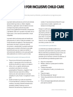 Hojas de Consejos: Pautas para El Uso de Elementos de Presión Profunda y Ponderados en Programas para La Primera Infancia