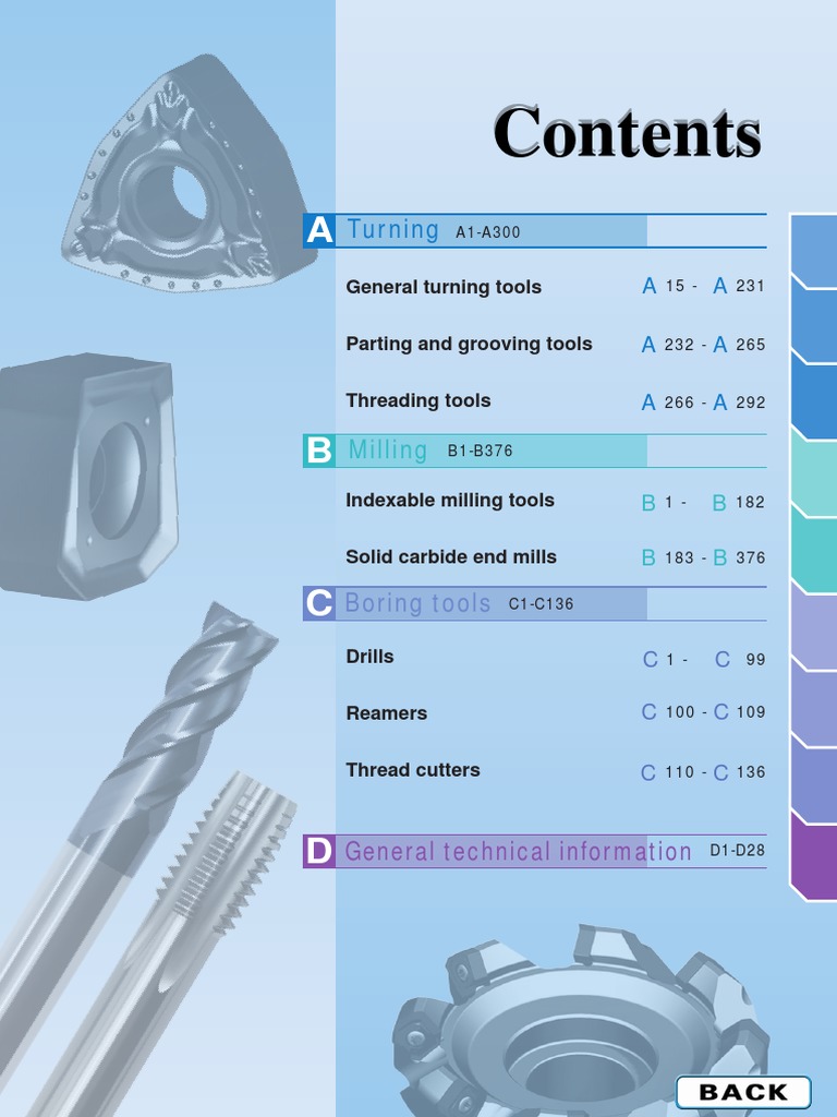 Turning Tools 01 - A1-A44 | PDF | Machining | Equipment