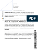 Solicitud de Anuncio Al Diario de Avila. 23.12.2022