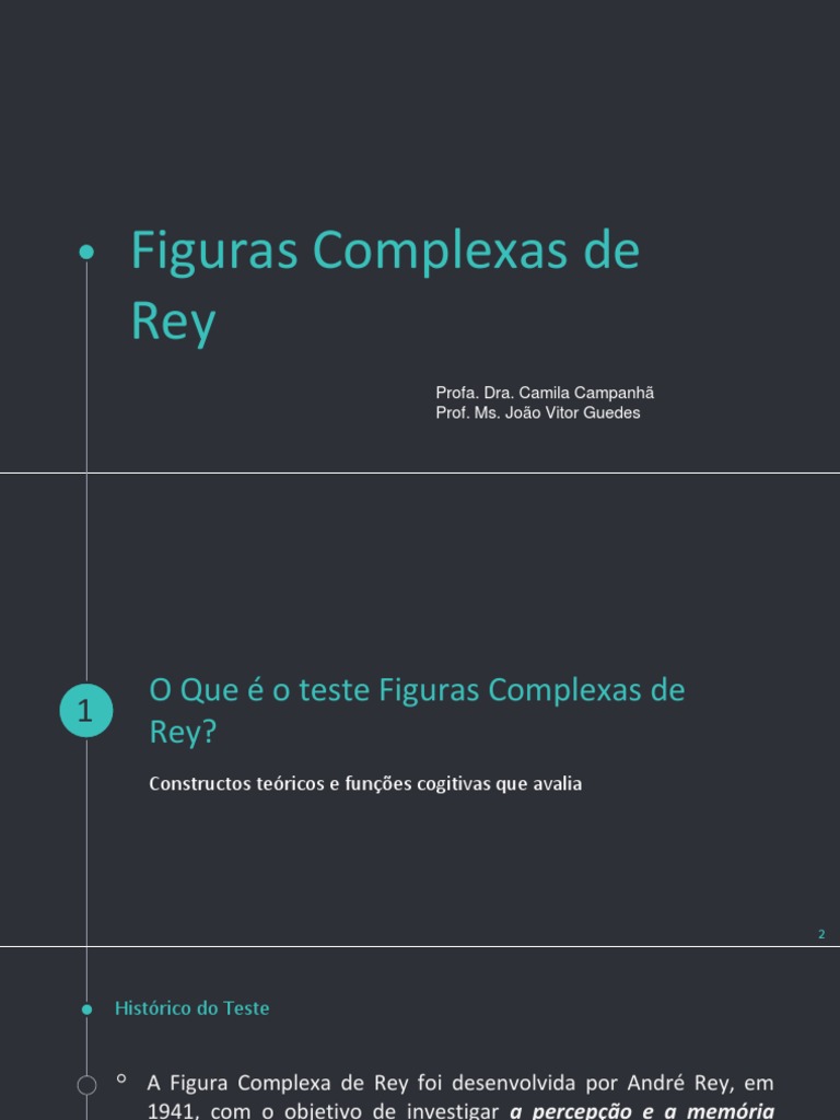 Aula - Figuras Complexas de Rey | PDF | Neuropsicologia | Psicologia
