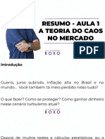 Resumo Aula 1 A Teoria Do Caos No Mercado