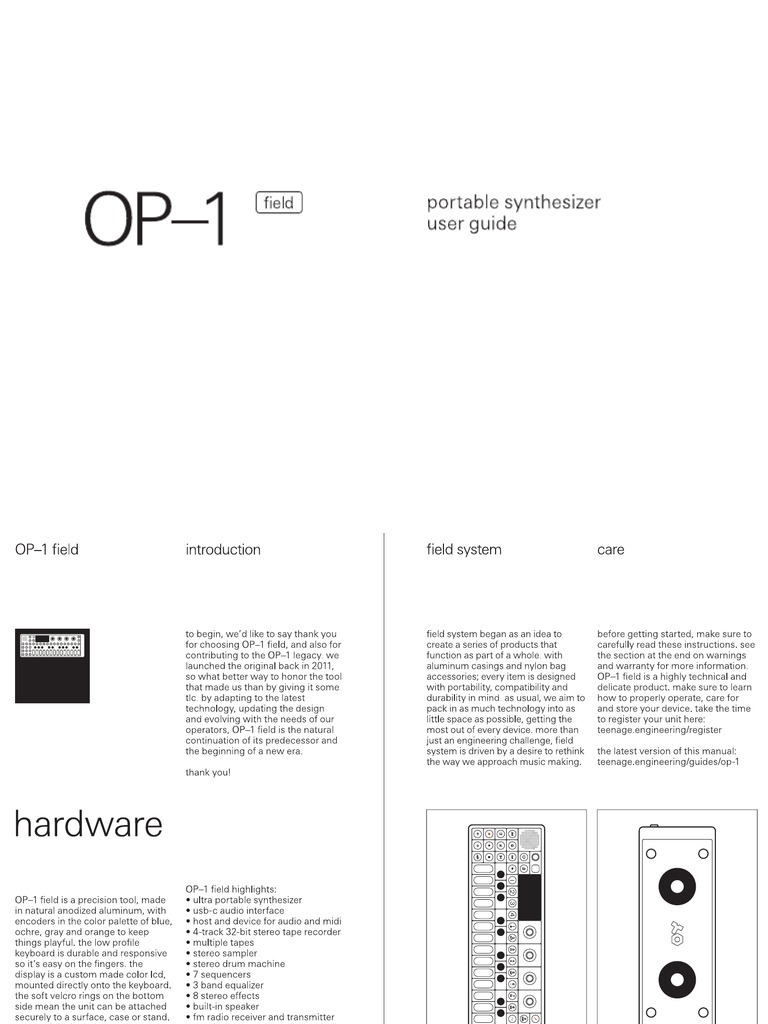 OP1 Field Manual PDF