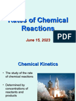 Rates of Chemical Reactions - New