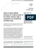 Apical U-Shape Splitting Technique For Undercut Areas of The Anterior Alveolar Ridge